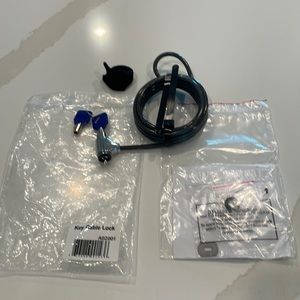 Codi Key Cable Lock for computer, new, cable is still shut with zip ties